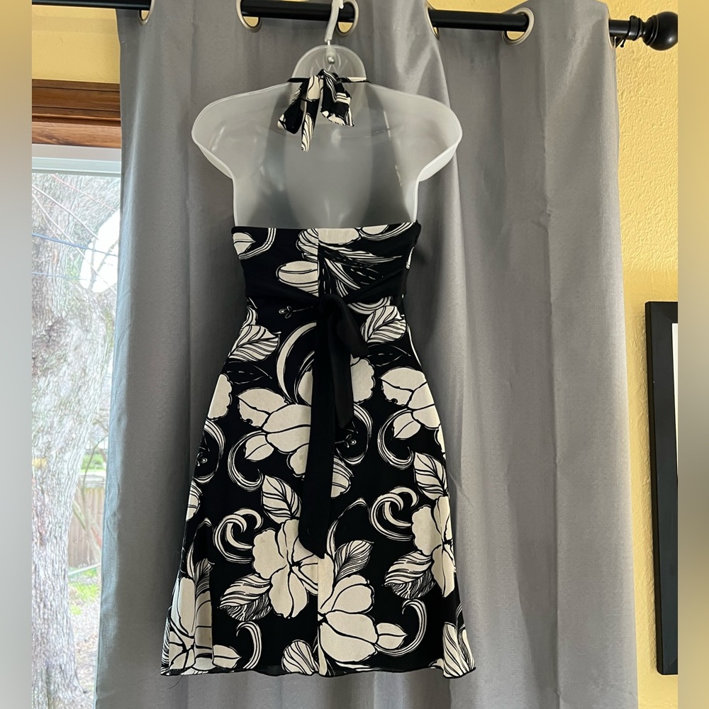 Ruby Rox Floral Halter Top Sun Dress - Picture 2 of 3